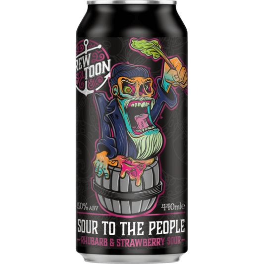 Brew Toon Sour To The People - Rhubarb & Strawberry Sour-Scottish Beers-5060523960545-Fountainhall Wines