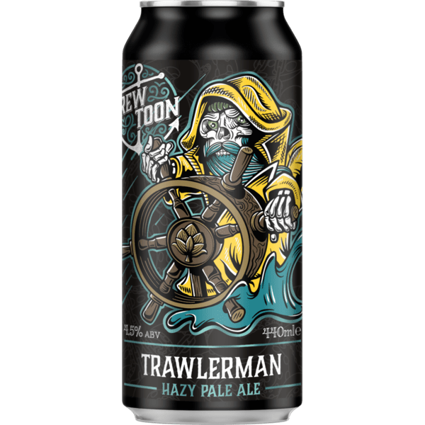Brew Toon Trawlerman - Hazy Pale Ale-Scottish Beers-5060523960590-Fountainhall Wines