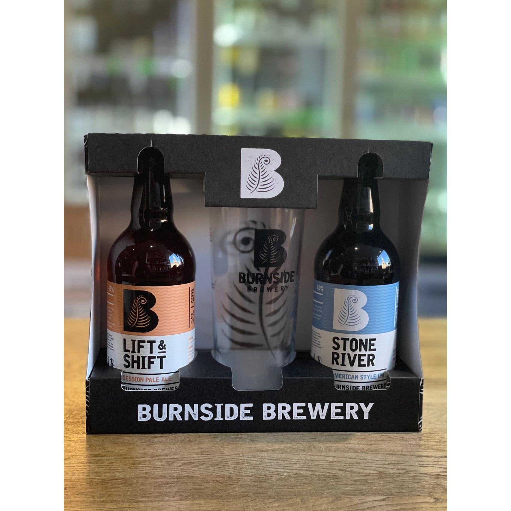 Burnside 2x500ml Bottle Gift Box With Glass-Fountainhall Wines
