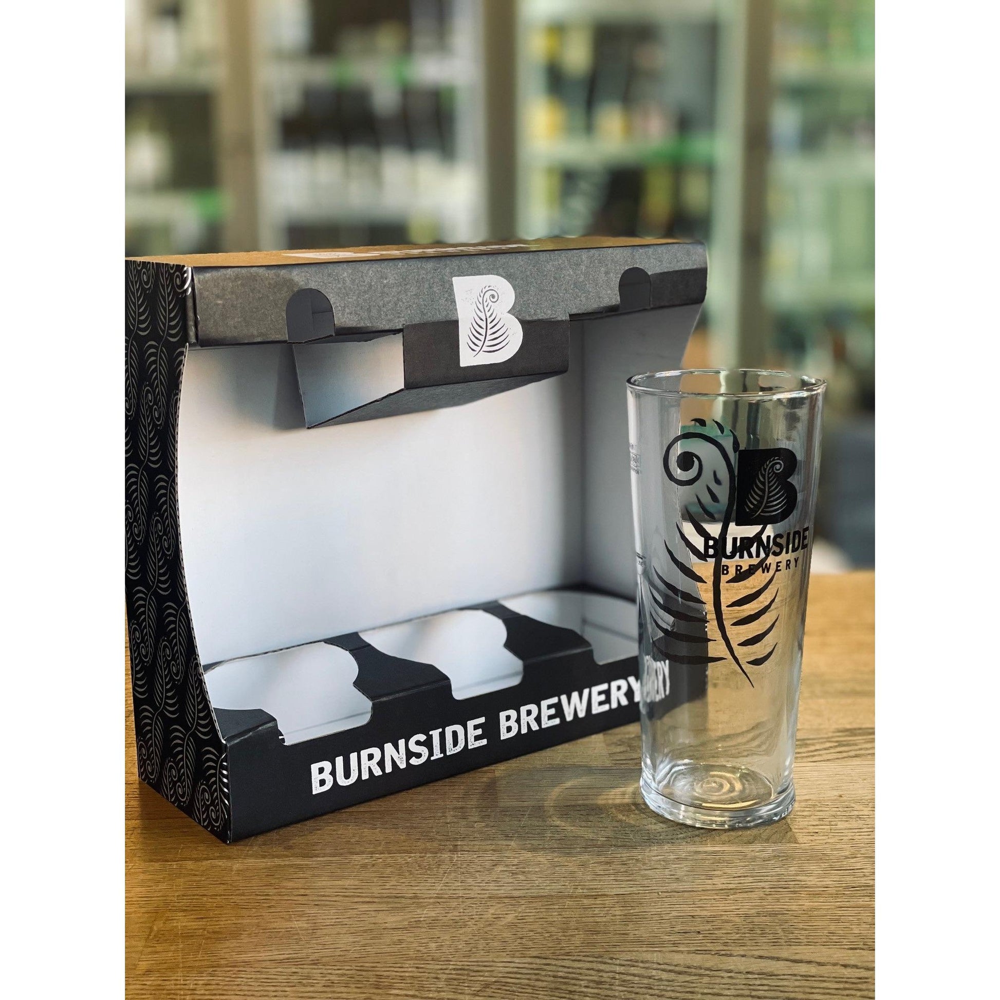 Burnside Empty Gift Pack With Glass (Fits 2x500ml Bottles)-Scottish Beers-Fountainhall Wines