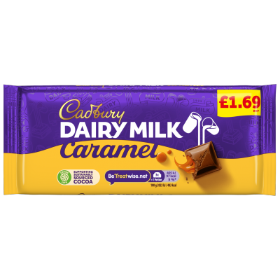 Cadbury Dairy Milk Caramel 120G (Price Marked £1.69)-Confectionery-Fountainhall Wines