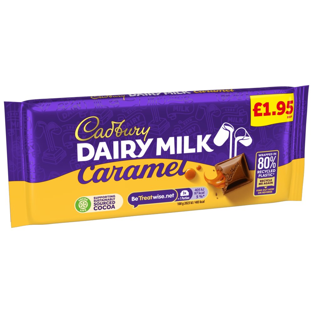 Cadbury Dairy Milk Caramel 120G (Price Marked £1.95)-Confectionery-Fountainhall Wines