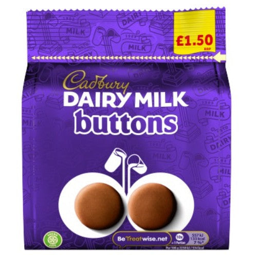 Cadbury Dairy Milk Giant Buttons 85G (Price Marked £1.50)-Confectionery-7622202234811-Fountainhall Wines