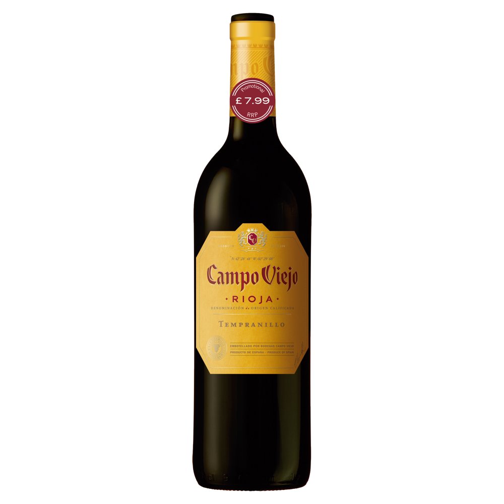 Campo Viejo Tempranillo (Price Marked £7.99)-Red Wine-8410302982966-Fountainhall Wines