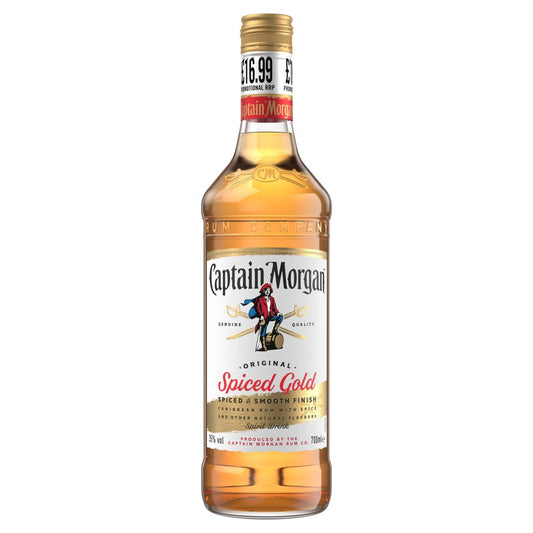 Captain Morgan Original Spiced 70cl (Price Marked £16.99)-Spiced Rum-5000281075037-Fountainhall Wines