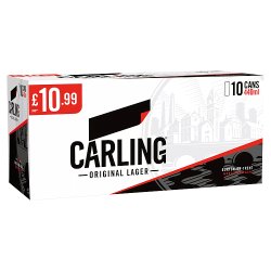 Carling Original Lager 10x440ml-World Beer-5010038490044-Fountainhall Wines
