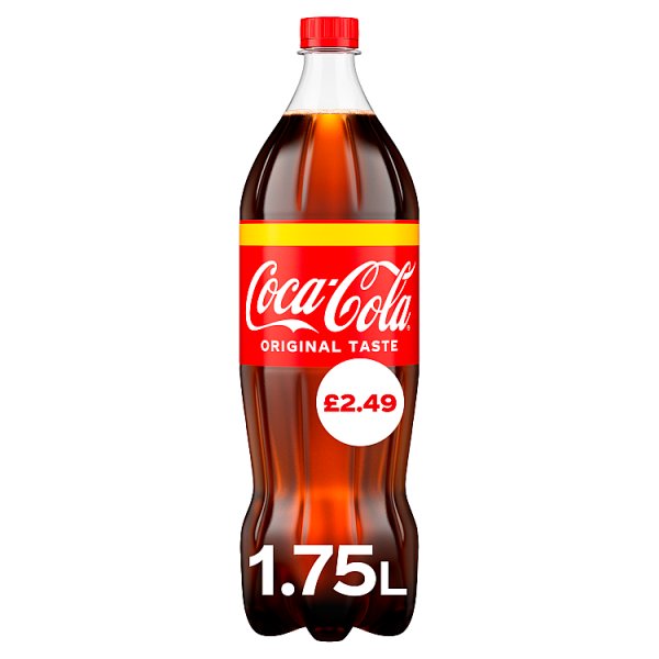 Coke 1.75 Litre (Price Marked £2.49)-Soft Drink-Fountainhall Wines