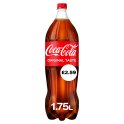 Coke 1.75 Litre (Price Marked £2.59)-Soft Drink-5000112663914-Fountainhall Wines