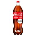 Coke 1.75 Litre (Price Marked £2.59)-Soft Drink-Fountainhall Wines