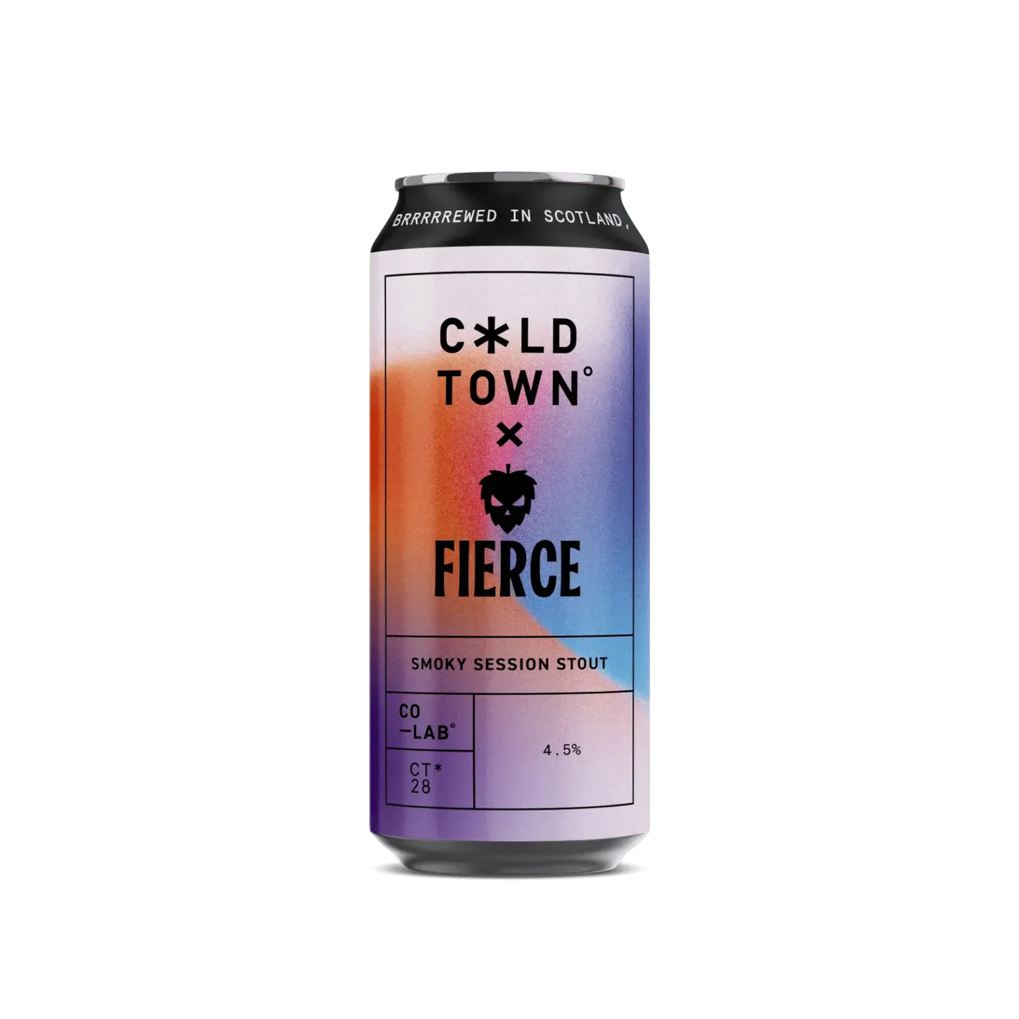 Cold Town x Fierce Co-Lab - Smoky Session Stout 440ml Can-Scottish Beers-Fountainhall Wines