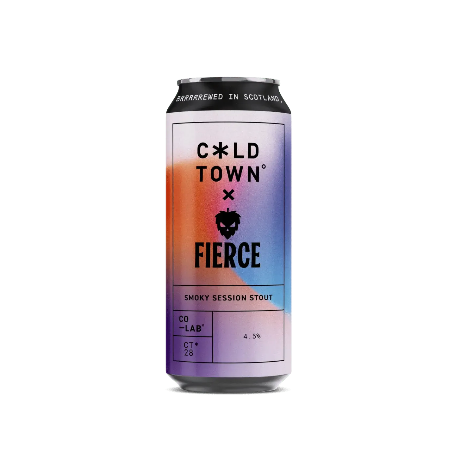 Cold Town x Fierce Co-Lab - Smoky Session Stout 440ml Can-Scottish Beers-Fountainhall Wines