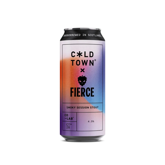 Cold Town x Fierce Co-Lab - Smoky Session Stout 440ml Can-Scottish Beers-Fountainhall Wines