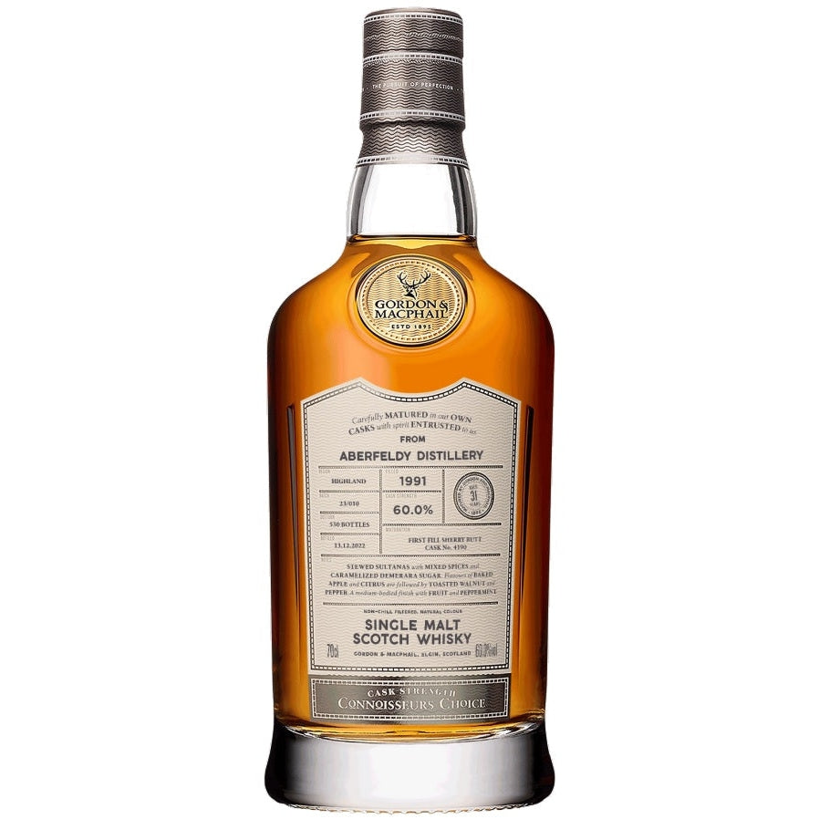 Connoisseurs Choice Aberfeldy 31 Year Old 1991 Cask Strength (Gordon & MacPhail) - Single Malt Scotch Whisky-Single Malt Scotch Whisky-5020613094000-Fountainhall Wines