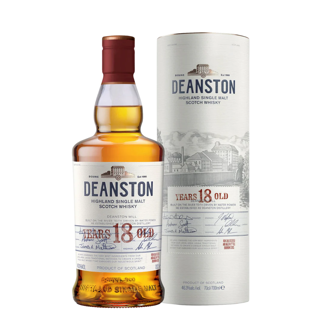 Deanston 18 Years Old - Single Malt Scotch Whisky-Single Malt Scotch Whisky-Fountainhall Wines
