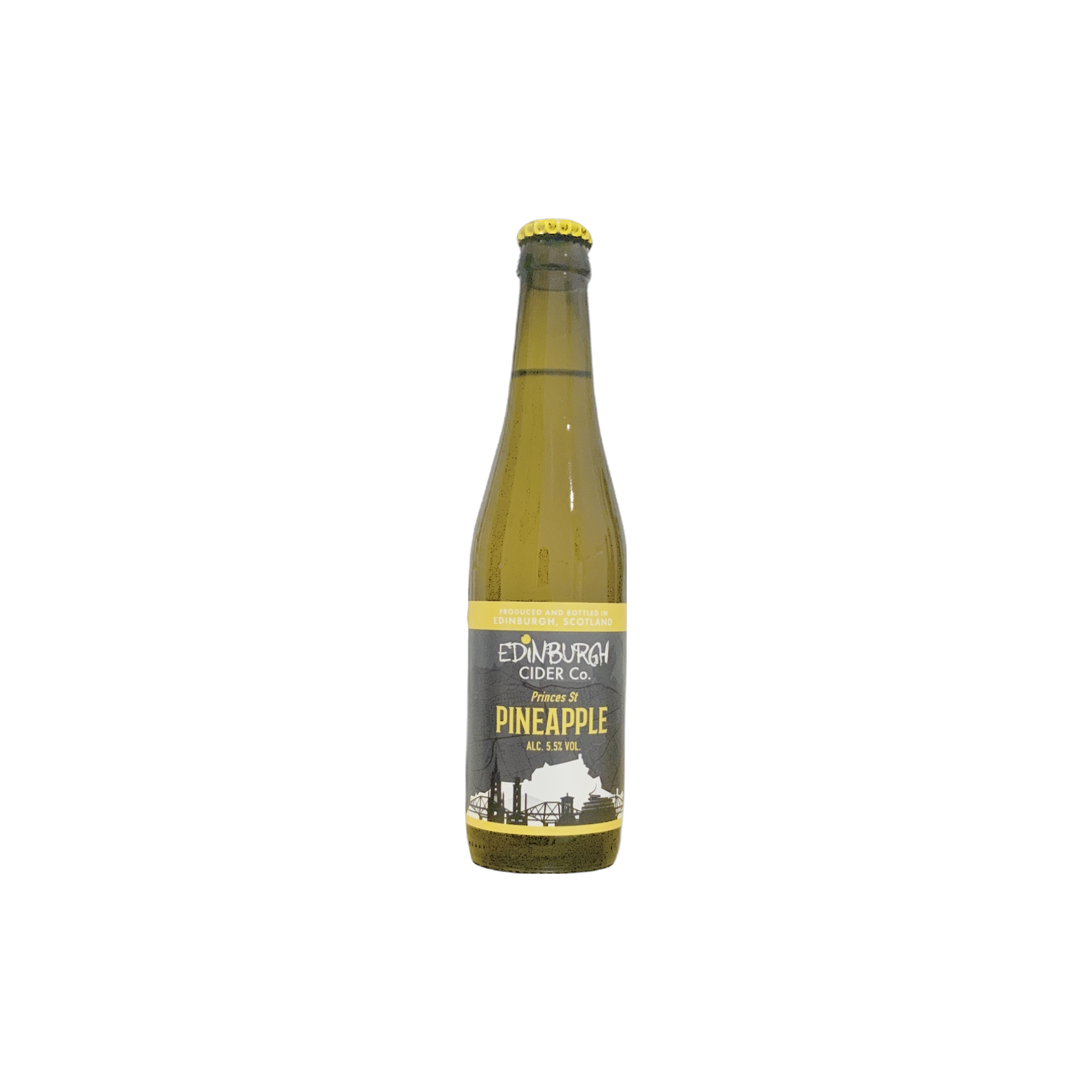 Edinburgh Cider Co. Princes St Pineapple 330ml-Cider-658556114636-Fountainhall Wines