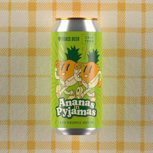 Fierce Ananas In Pyjamas (Cold Town Collab) Hazy IPA 440ml Can-Scottish Beers-Fountainhall Wines