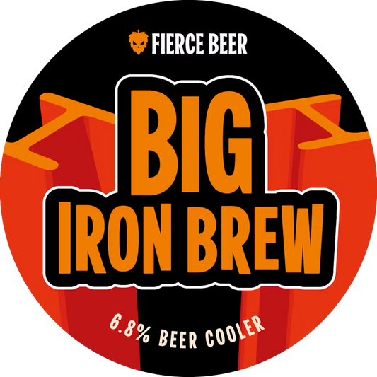 Fierce Big Iron Brew 330ml Beer Cooler 6.8%-Scottish Beers-Fountainhall Wines