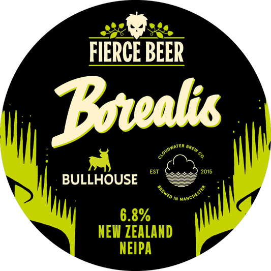 Fierce Borealis 2026 (Cloudwater & Bullhouse Collab) - Hazy New Zealand IPA 440ml Can-Scottish Beers-Fountainhall Wines