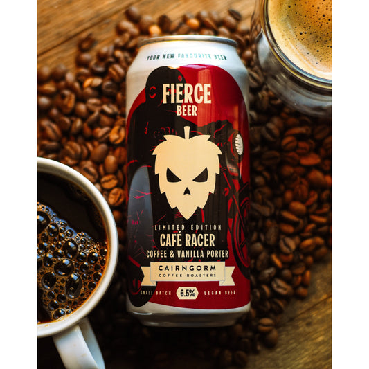 Fierce Cafe Racer (Cairngorm Coffee Collab) - Coffee & Vanilla Porter 440ml Can-Scottish Beers-5060468515688-Fountainhall Wines