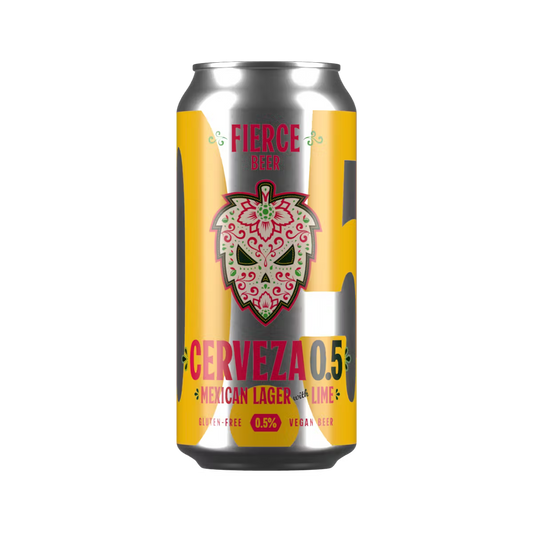 Fierce Cerveza Alcohol Free Mexican Lager 0.5% 440ml Can-Scottish Beers-Fountainhall Wines