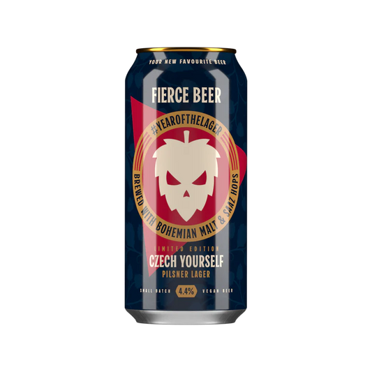 Fierce Czech Yourself Lager 440ml Can - Fountainhall Wines