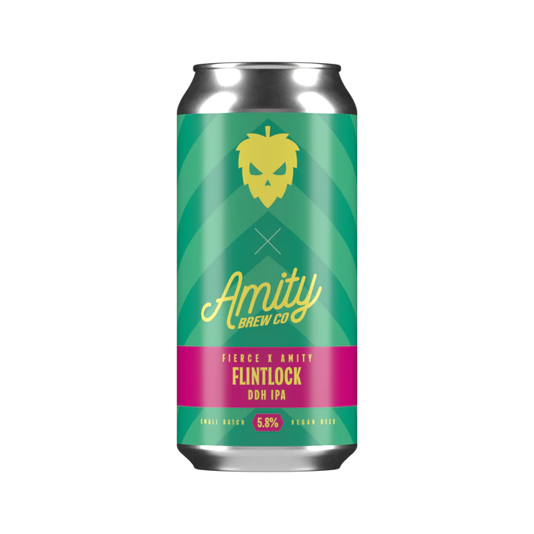 Fierce Flintlock (Amity Brew Co Collab) DDH IPA 440ml Can-Scottish Beers-Fountainhall Wines