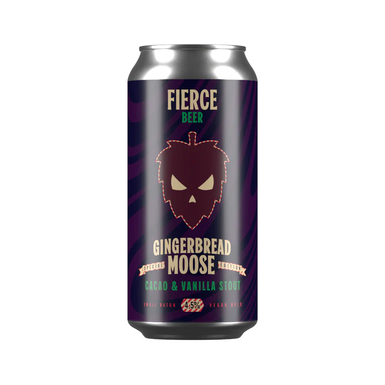 Fierce Gingerbread Moose Stout 440ml Can-Scottish Beers-5060468516180-Fountainhall Wines