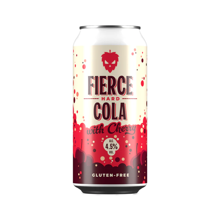 Fierce Hard Cola With Cherry 440ml-Scottish Beers-Fountainhall Wines