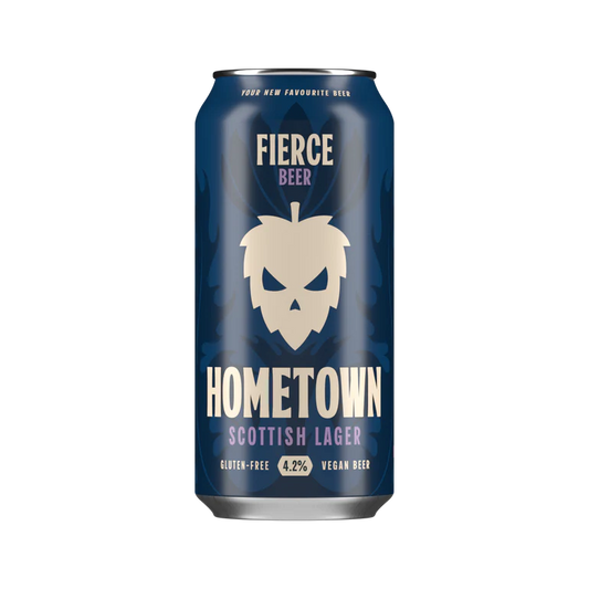 Fierce Hometown Lager 440ml Can-Scottish Beers-5060468515589-Fountainhall Wines