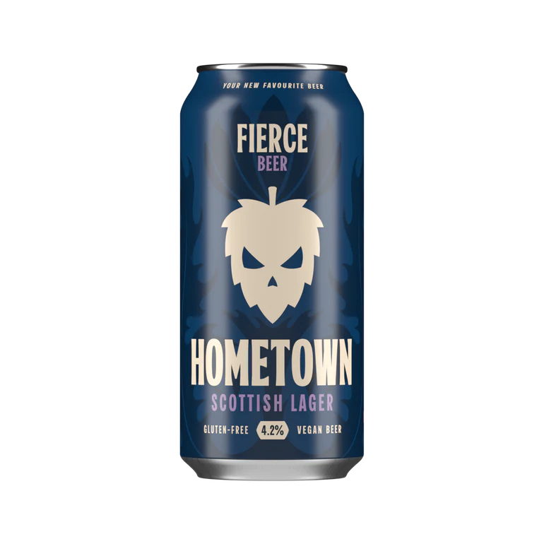 Fierce Hometown Lager 440ml Can-Scottish Beers-5060468515589-Fountainhall Wines