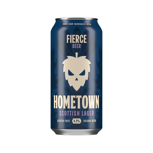 Fierce Hometown Lager 440ml Can-Scottish Beers-Fountainhall Wines