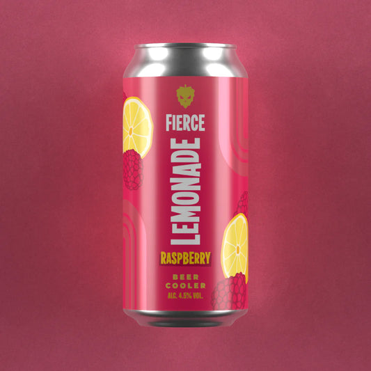 Fierce Lemonade with Raspberry 440ml Beer Cooler-Scottish Beers-Fountainhall Wines