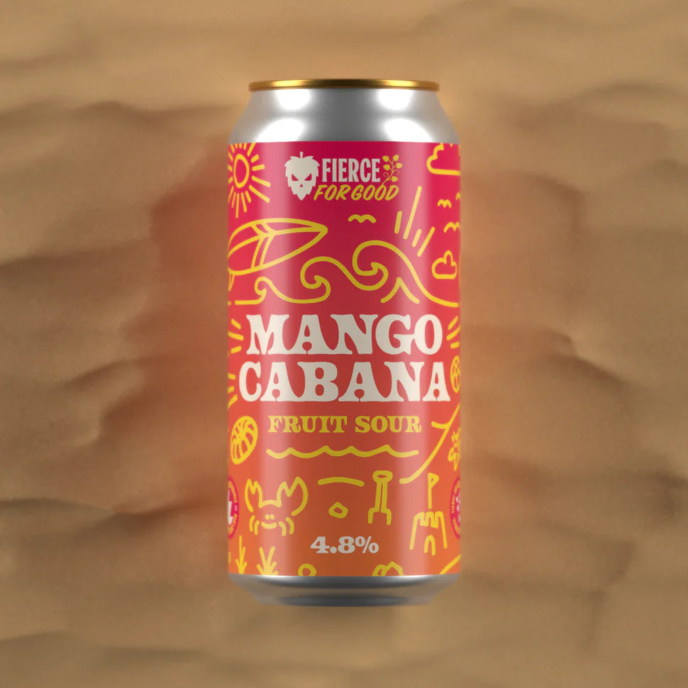 Fierce Mango Cabana Fruit Sour 440ml Can-Scottish Beers-Fountainhall Wines