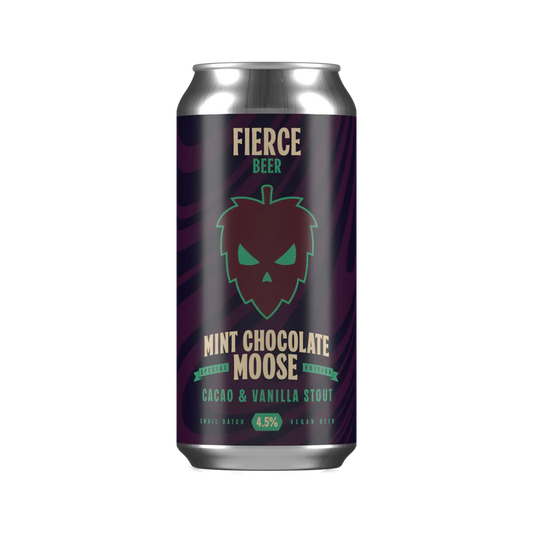 Fierce Mint Chocolate Moose - Cacao & Vanilla Stout 440ml Can-Scottish Beers-5060468515398-Fountainhall Wines