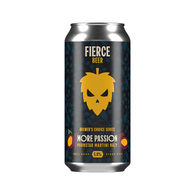 Fierce More Passion - Pornstar Martini Hazy 440ml Can-Scottish Beers-5060468515633-Fountainhall Wines