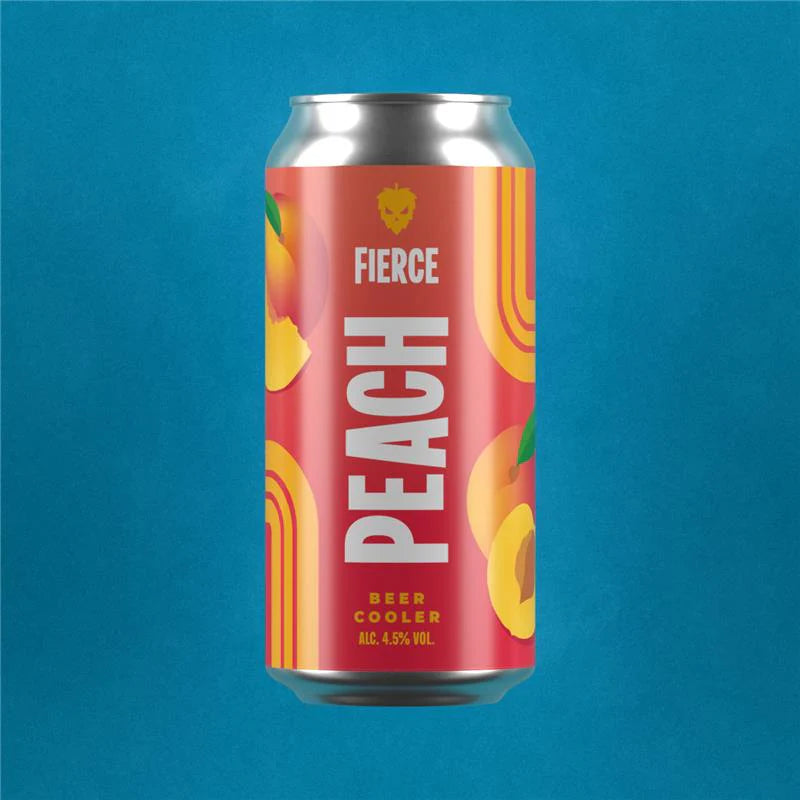 Fierce Peach 440ml Beer Cooler-Scottish Beers-Fountainhall Wines