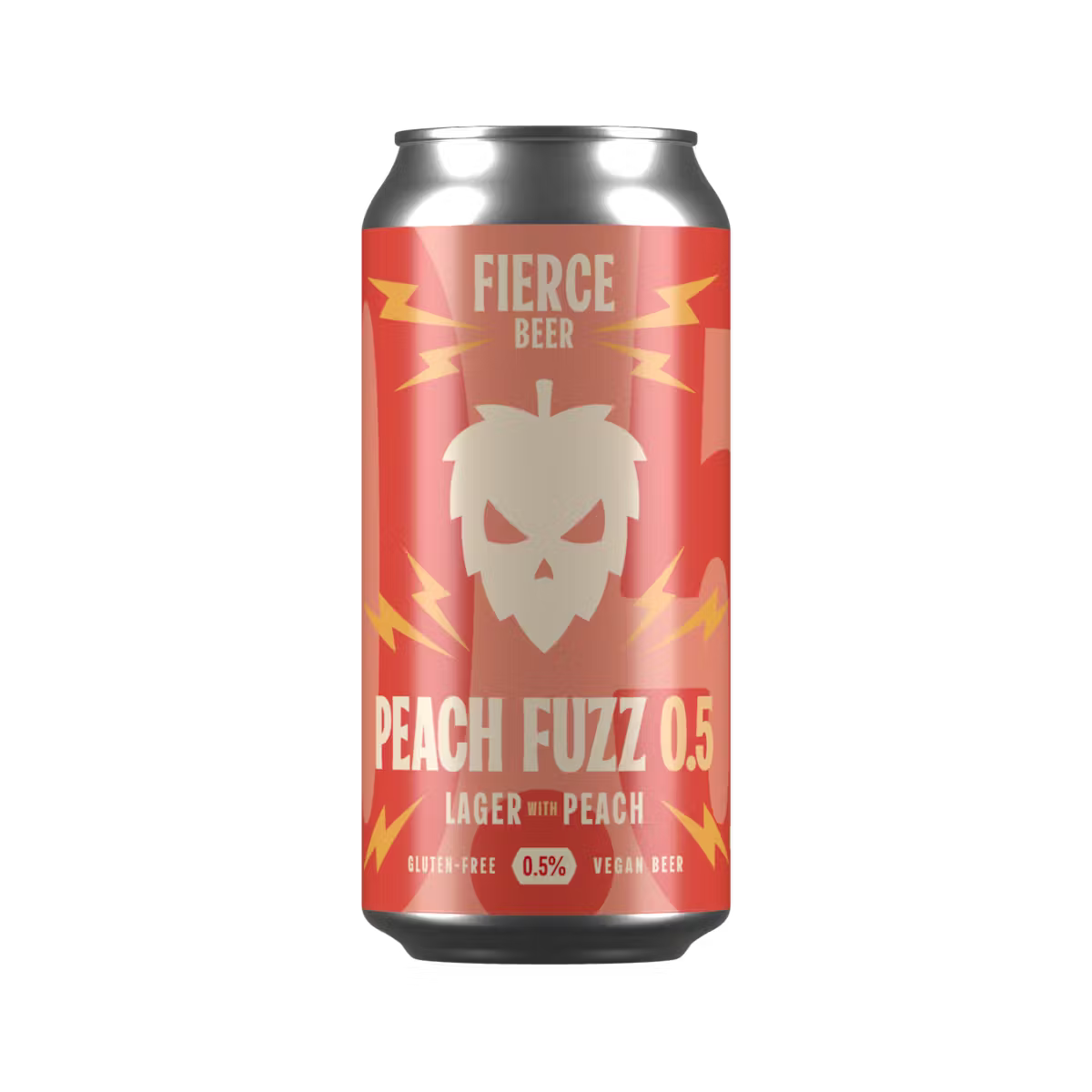 Fierce Peach Fuzz 0.5 Lager With Peach 440ml Can-Scottish Beers-Fountainhall Wines