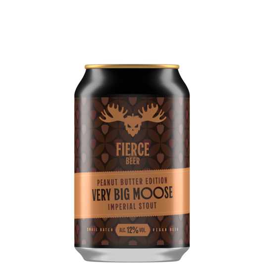 Fierce Peanut Butter Very Big Moose (VBM) - Imperial Stout 330ml Can-Scottish Beers-5060468514971-Fountainhall Wines