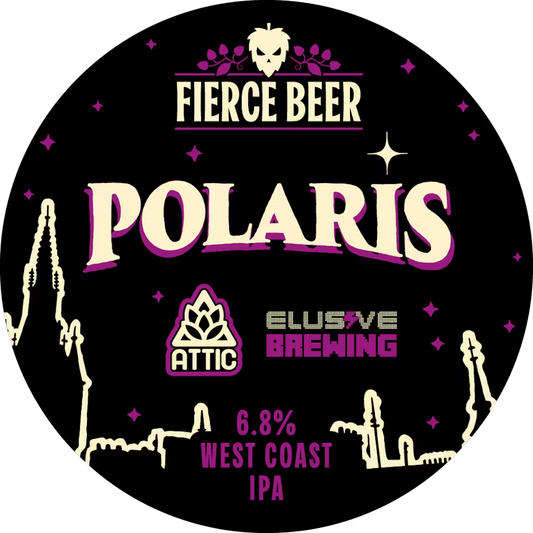 Fierce Polaris 2026 (Attic & Elusive Collab) - West Coast IPA 440ml Can-Scottish Beers-Fountainhall Wines