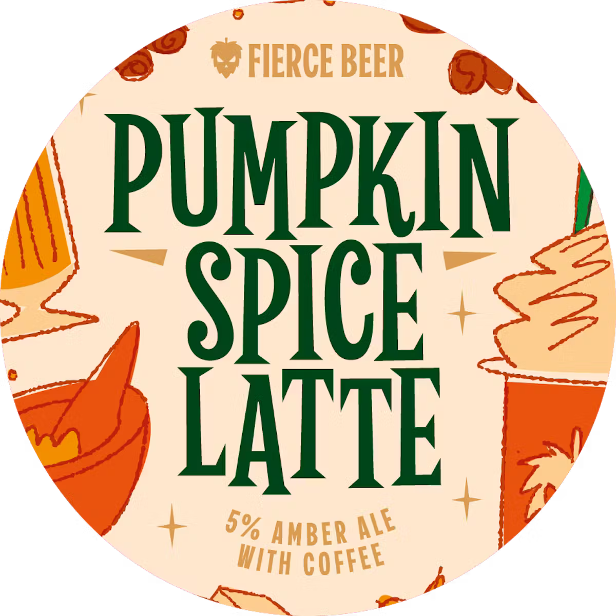 Fierce Pumpkin Spice Latte - Spiced Amber Ale 440ml Can-Scottish Beers-Fountainhall Wines