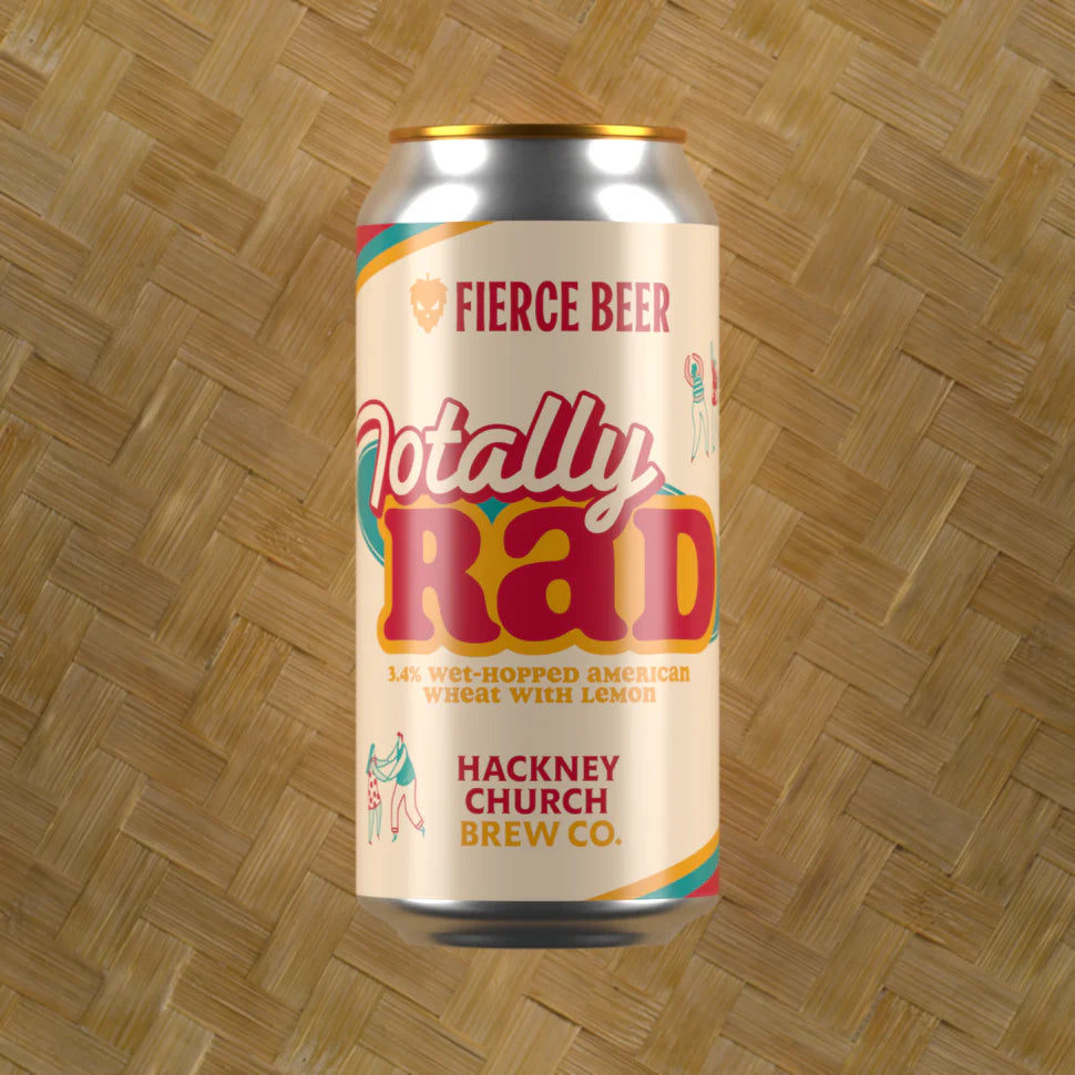 Fierce Totally Rad (Hackney Church Collab) 440ml (DATED 30/07/26)-Scottish Beers-Fountainhall Wines