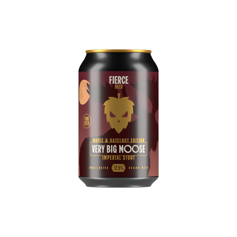 Fierce Very Big Moose 2024 Maple Hazelnut Edition 330ml Can-Scottish Beers-5060468516227-Fountainhall Wines