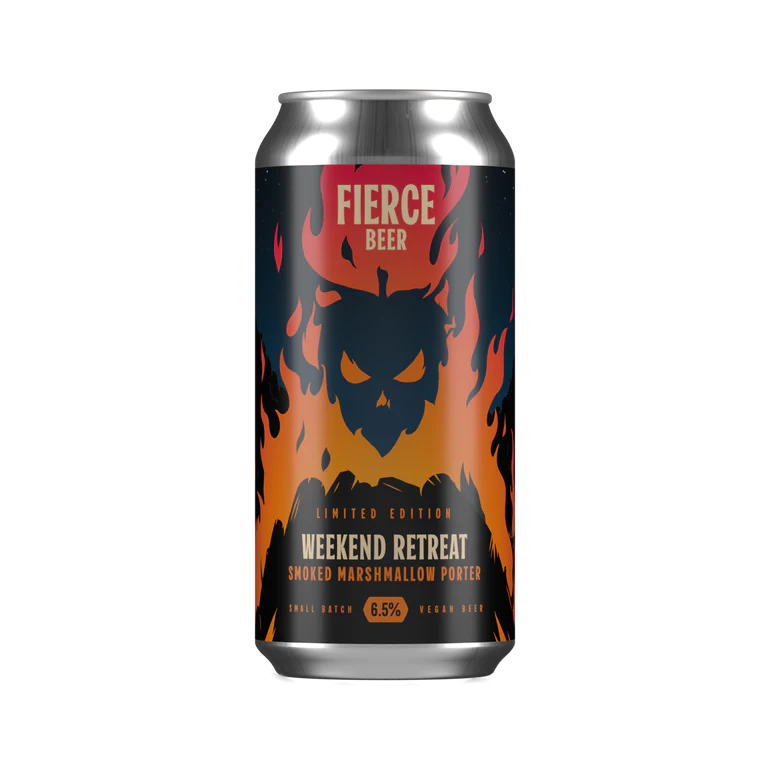 Fierce Weekend Retreat - Smoked Marshmallow Porter 440ml Can-Scottish Beers-5060468515350-Fountainhall Wines