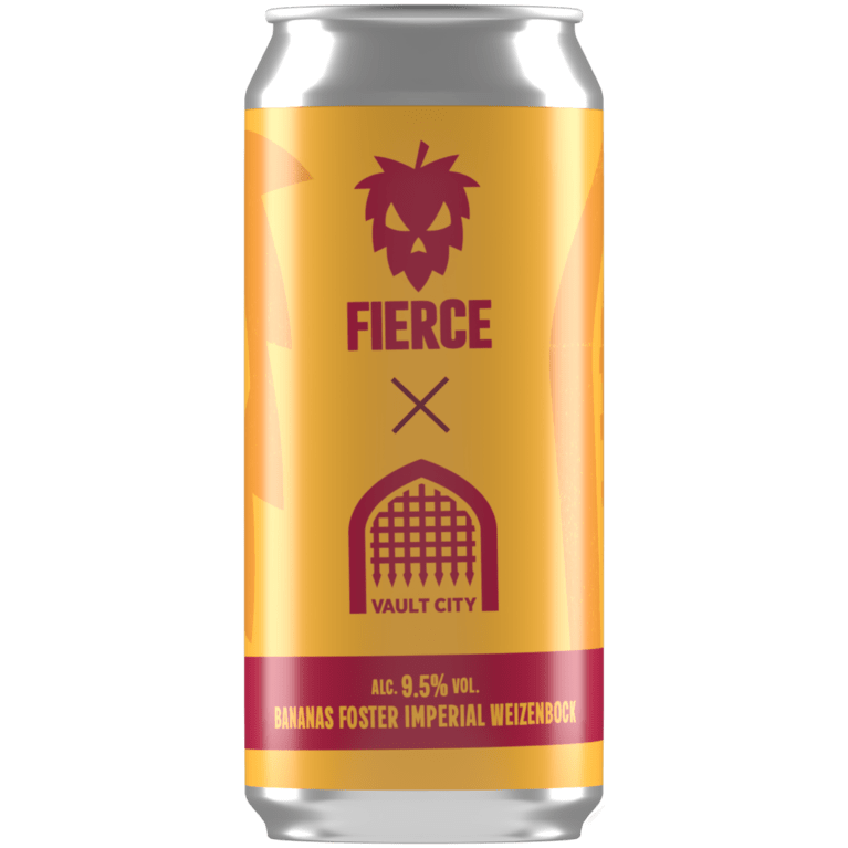 Fierce X Vault City - Bananas Foster Imperial Weizenbock 440ml Can-Scottish Beers-5060468514674-Fountainhall Wines
