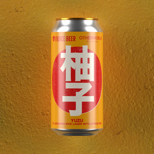 Fierce Yuzu (Otherworld Collab) - Japanese-Style Rice Lager 440ml Can-Scottish Beers-Fountainhall Wines
