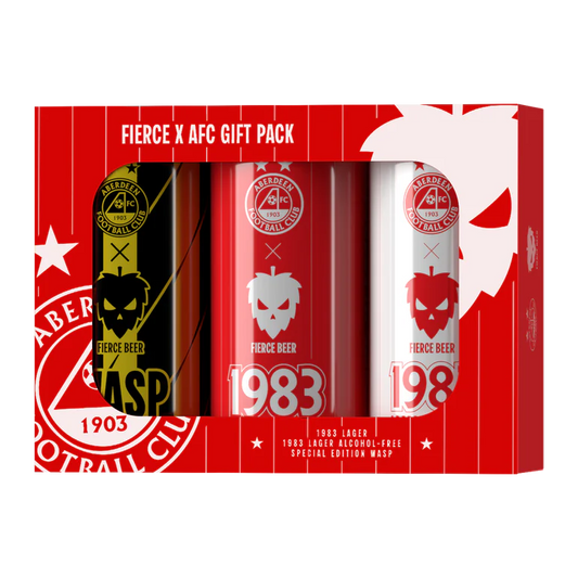 Fierce x AFC Gift Pack 3 x 440ml Can-Scottish Beers-5060468516241-Fountainhall Wines