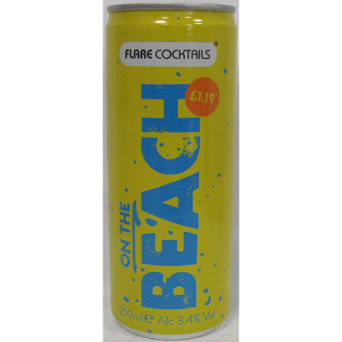 Flare Cocktails On The Beach 250ml (Price Marked £1.19)-RTD's (Ready To Drink)-5032678012585-Fountainhall Wines