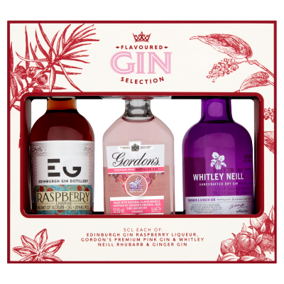 Flavoured Gin Selection Trio 3x5cl Gift Pack-Gin-5060038029539-Fountainhall Wines