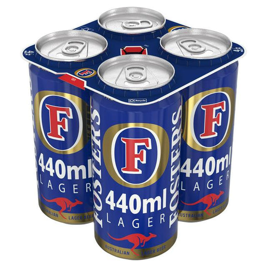 Foster's Lager 4x440ml Cans-Beer-Fountainhall Wines