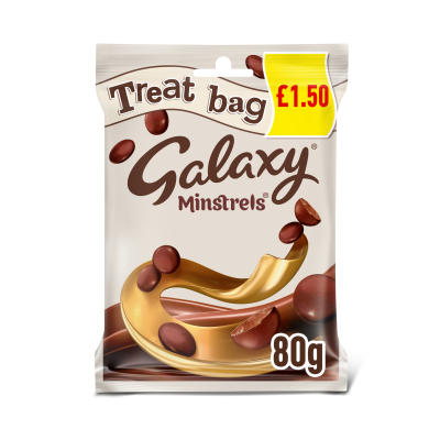 Galaxy Minstrels Chocolate Treat Bag 80g (Price Marked £1.50)-Confectionery-Fountainhall Wines